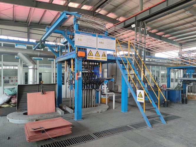 Copper rod up casting machine