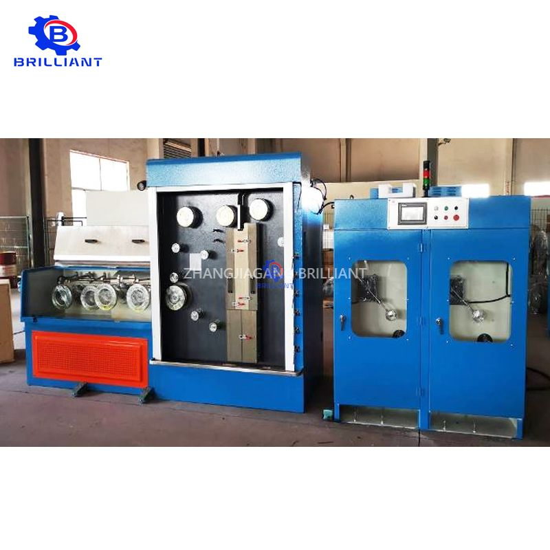DT22.2 Two Fine Copper Wire Drawing Machine with Online Annealing( Dual SpoolTake Up)