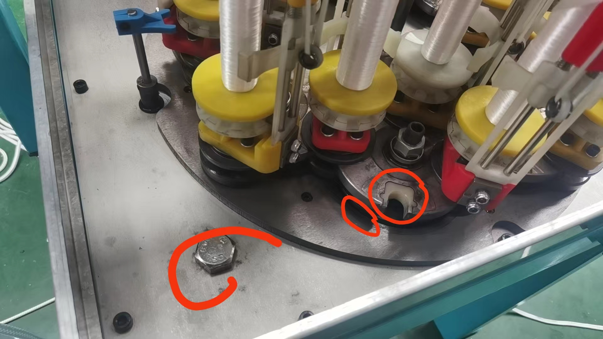 maintainance of braiding machine